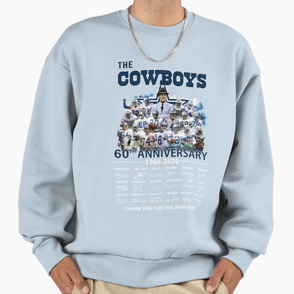 Cowboys 60Th Sweatshirt - Aesthetic Graphic for Adults - T-Shirt, Sweatshirt, Hoodie