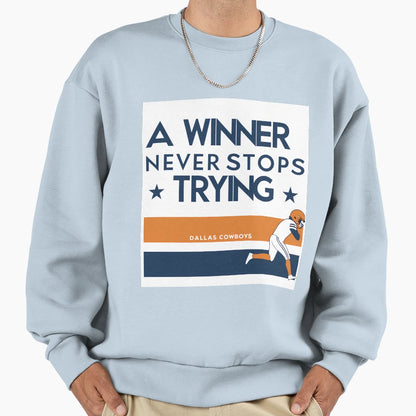 Cowboys Football Player Winner Sweatshirt - Minimalist Print for Adults - T-Shirt, Sweatshirt, Hoodie