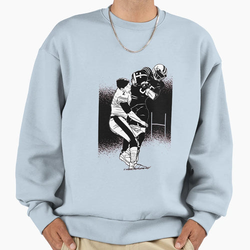 Football Players Sweatshirt - Minimalist Print for Adults - T-Shirt, Sweatshirt, Hoodie