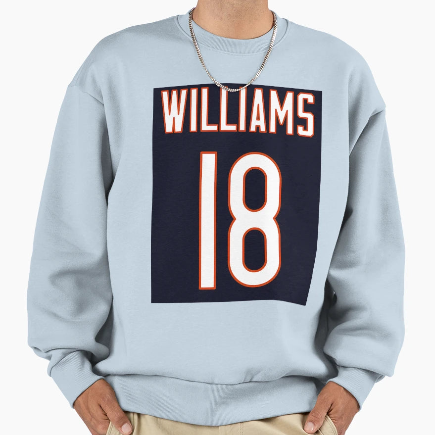 CW Chicago Bears 18 Sweatshirt - Graphic Print Unisex - T-Shirt, Sweatshirt, Hoodie