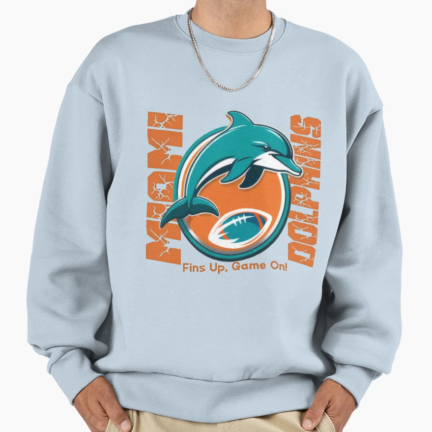Football Miami Dolphins Sweatshirt - Streetwear Style Unisex - T-Shirt, Sweatshirt, Hoodie