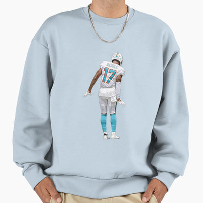 Jalen Waddle Celebration Sweatshirt - Novelty Apparel Unisex - T-Shirt, Sweatshirt, Hoodie