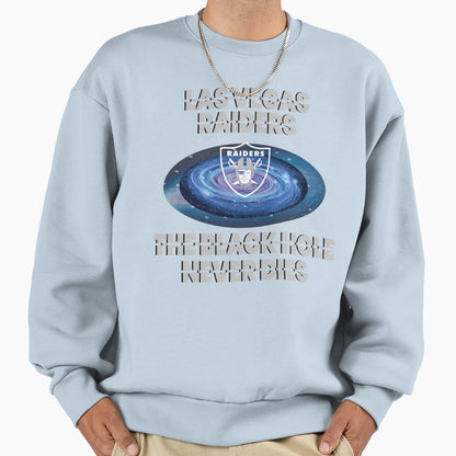 Black Hole Never Dies Sweatshirt - Trendy Graphic for Adults - T-Shirt, Sweatshirt, Hoodie