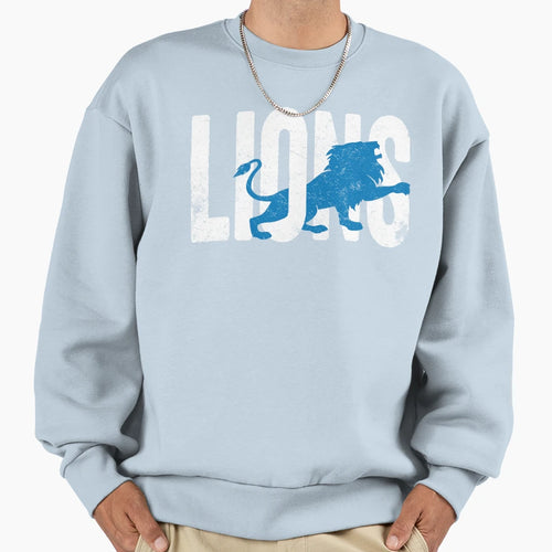 Lions Grit Sweatshirt - Minimalist Print for Adults - T-Shirt, Sweatshirt, Hoodie
