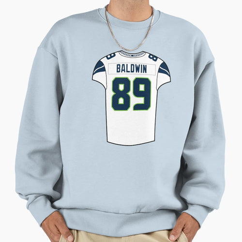 Doug Baldwin Away Jersey Sweatshirt - Casual Everyday Wear Unisex - T-Shirt, Sweatshirt, Hoodie