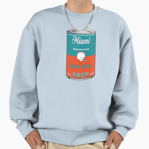 Miami Dolphins Soup Can Sweatshirt - Graphic Print Unisex - T-Shirt, Sweatshirt, Hoodie