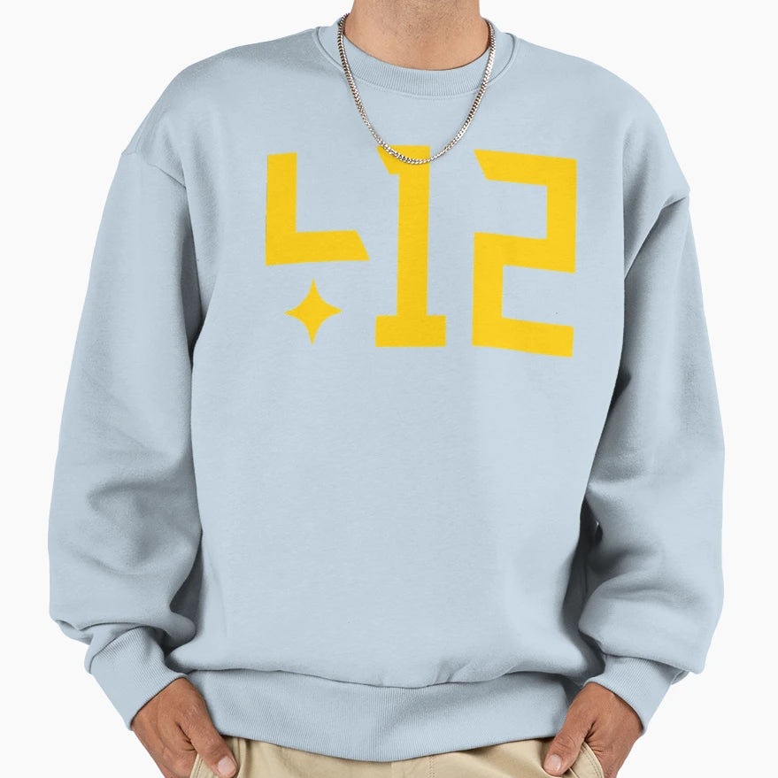 Best Selling 412 Pittsburgh T-Shirt - Minimalist Print for Adults - T-Shirt, Sweatshirt, Hoodie