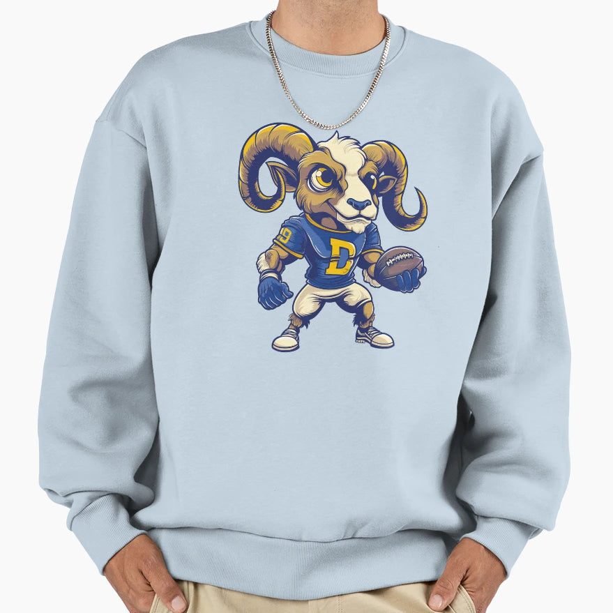 Bighorns Ram Football Sweatshirt - Novelty Apparel Men Women - T-Shirt, Sweatshirt, Hoodie