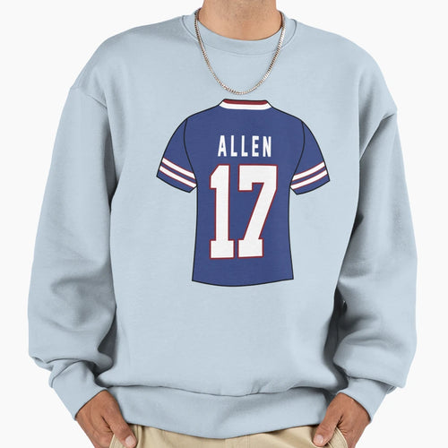 Allen Number 17 Sweatshirt - Custom Art Print for Adults - T-Shirt, Sweatshirt, Hoodie