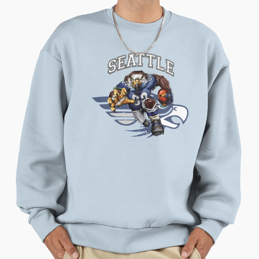 Seattle Football Detroit Football Sweatshirt - Minimalist Print Unisex - T-Shirt, Sweatshirt, Hoodie