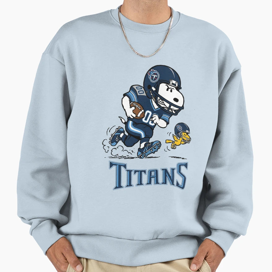 Snoopy Tennessee Titans Football Sweatshirt - Aesthetic Graphic for Adults - T-Shirt, Sweatshirt, Hoodie