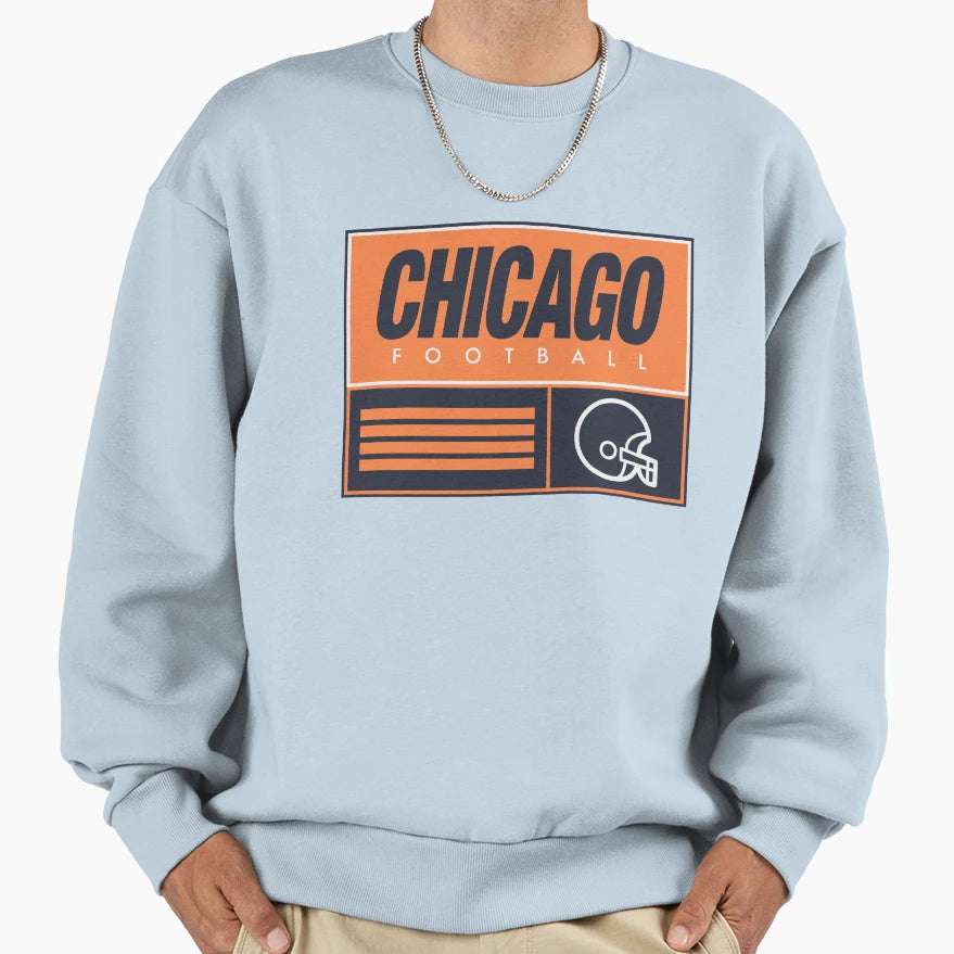 Chicago Football Sweatshirt - Minimalist Print Unisex - T-Shirt, Sweatshirt, Hoodie