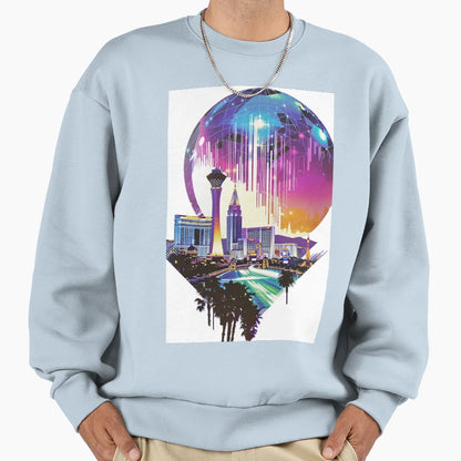 City Nights 80S Vibes Vegas Sweatshirt - Aesthetic Graphic Unisex - T-Shirt, Sweatshirt, Hoodie