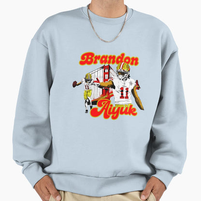 Brandon Aiyuk Football Playmaker Sweatshirt - Fun Novelty Design Men Women - T-Shirt, Sweatshirt, Hoodie