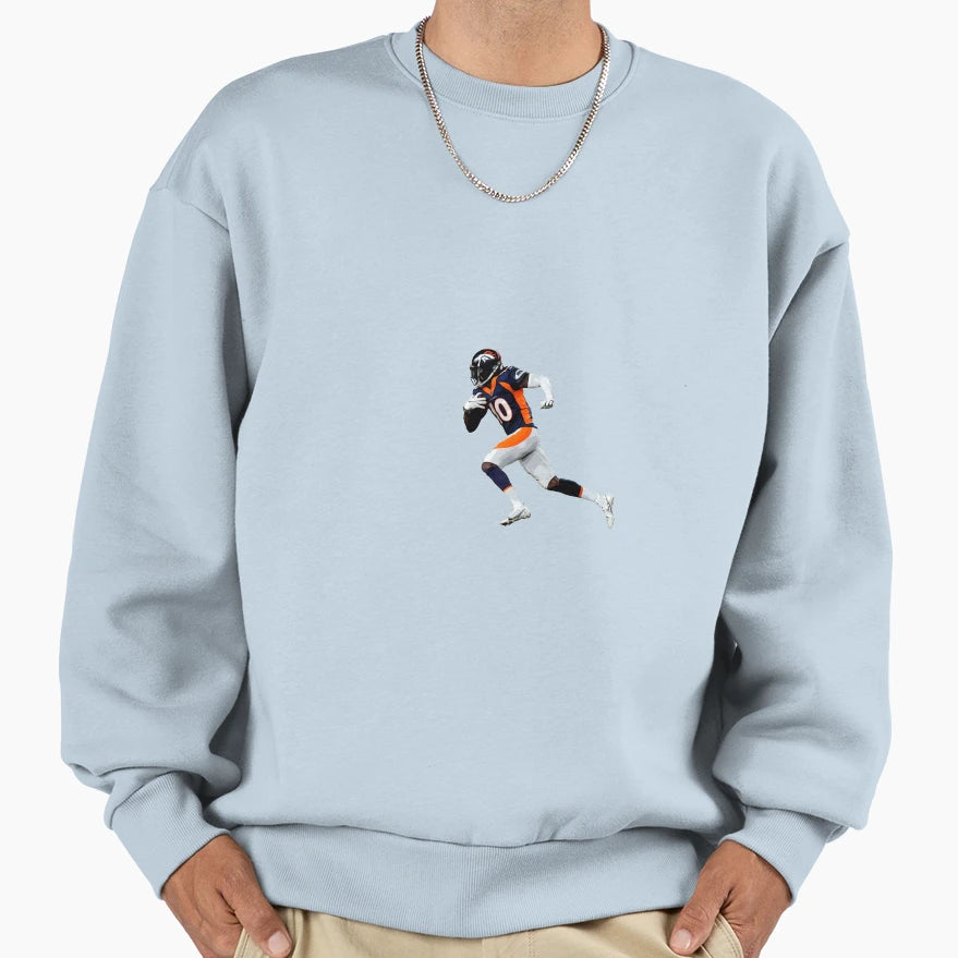 Jerry Jeudy Sweatshirt - Custom Art Print Men Women - T-Shirt, Sweatshirt, Hoodie