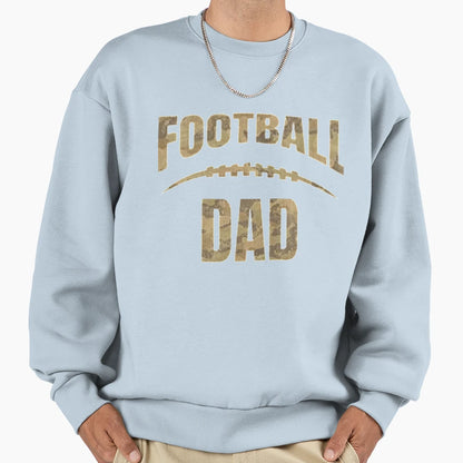Football Dad Distressed Camo Sweatshirt - Unique Graphic for Adults - T-Shirt, Sweatshirt, Hoodie