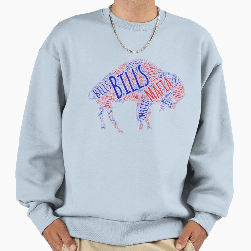 Bills Mafia Buffalo Sweatshirt - Fun Novelty Design Men Women - T-Shirt, Sweatshirt, Hoodie