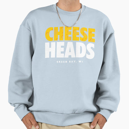 Green Bay Cheese Heads Sweatshirt - Fun Novelty Design for Adults - T-Shirt, Sweatshirt, Hoodie