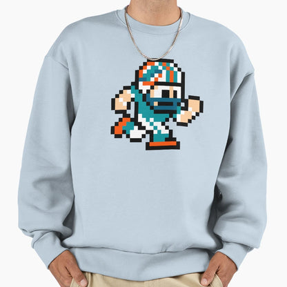 Miami Dolphins Tecmo Super Bowl Sweatshirt - Minimalist Print for Adults - T-Shirt, Sweatshirt, Hoodie