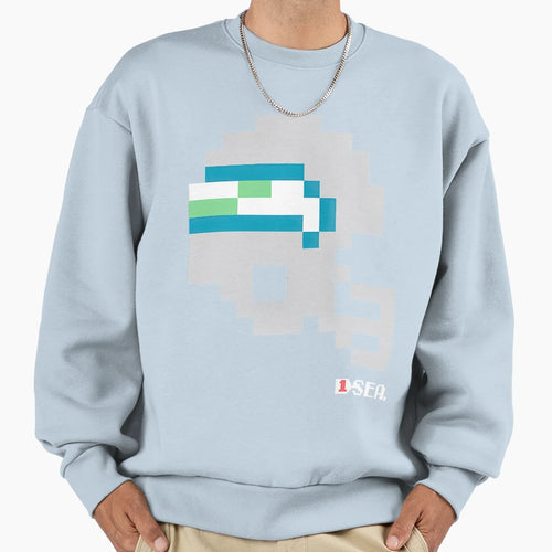 8 Bit Football Helmet Sweatshirt - Fun Novelty Design Unisex - T-Shirt, Sweatshirt, Hoodie