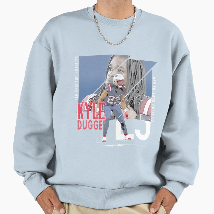 Kyle Dugger Football Art Sweatshirt - Trendy Graphic for Adults - T-Shirt, Sweatshirt, Hoodie