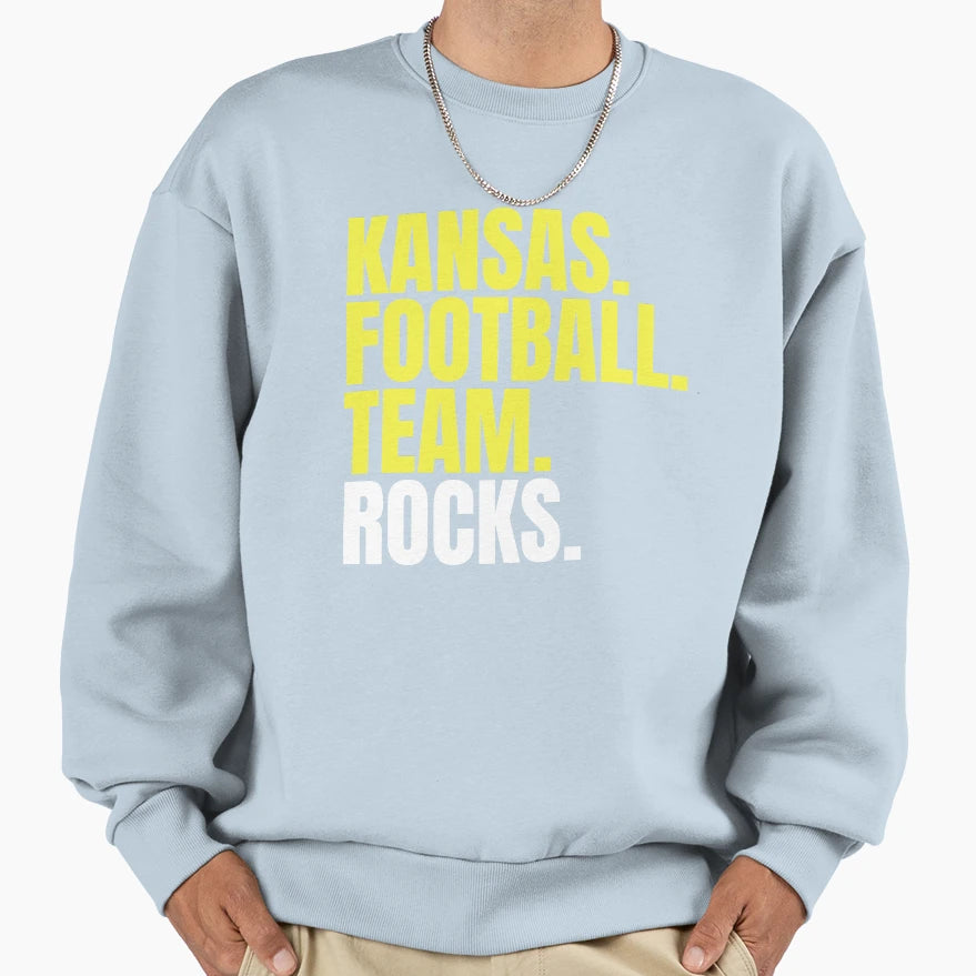 Copy Kansas City Football Kansas Sweatshirt - Graphic Print Men Women - T-Shirt, Sweatshirt, Hoodie