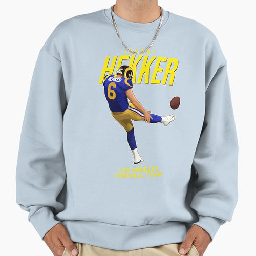 Johnny Hekker 6 Los Angeles Sweatshirt - Fun Novelty Design Unisex - T-Shirt, Sweatshirt, Hoodie