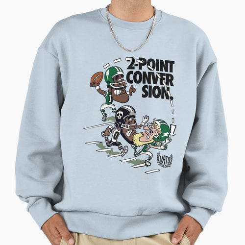 2 Point Conversion Sweatshirt - Unique Graphic Unisex - T-Shirt, Sweatshirt, Hoodie
