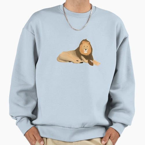 Football Lion Sweatshirt - Aesthetic Graphic for Adults - T-Shirt, Sweatshirt, Hoodie