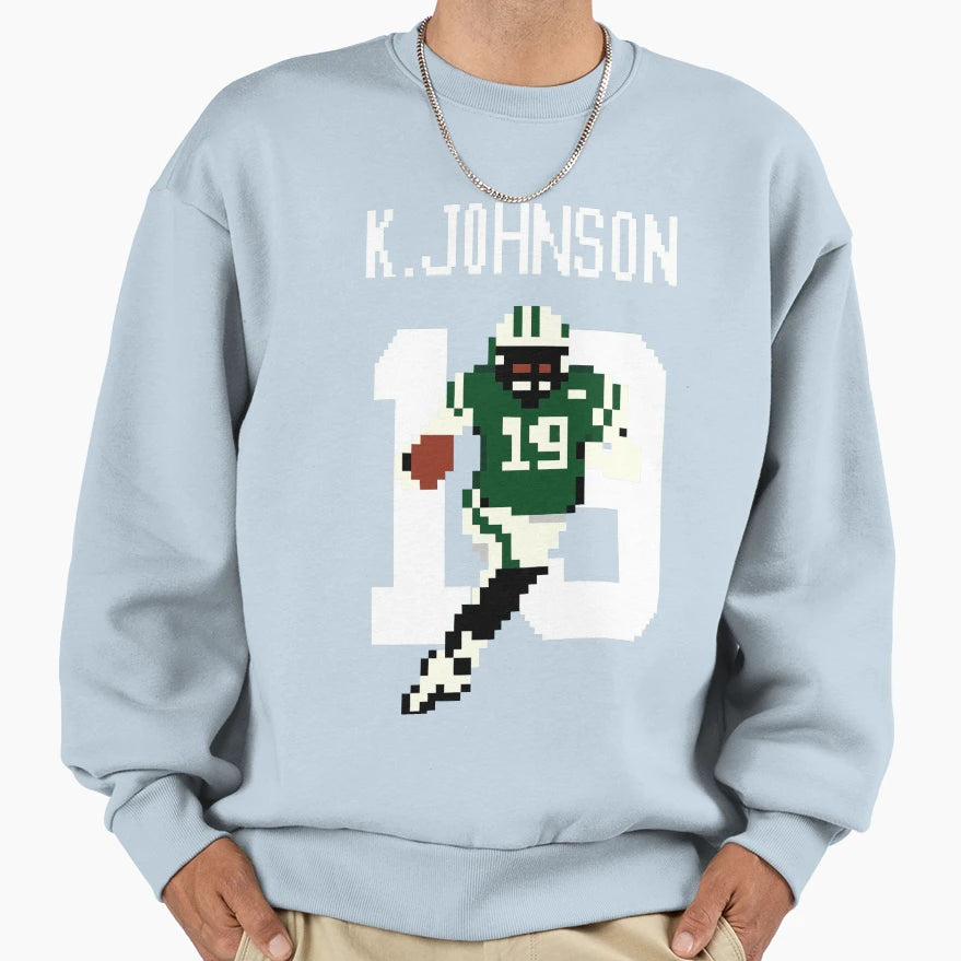 Keyshawn Johnson 19 Pixel Art New Sweatshirt - Graphic Print Men Women - T-Shirt, Sweatshirt, Hoodie