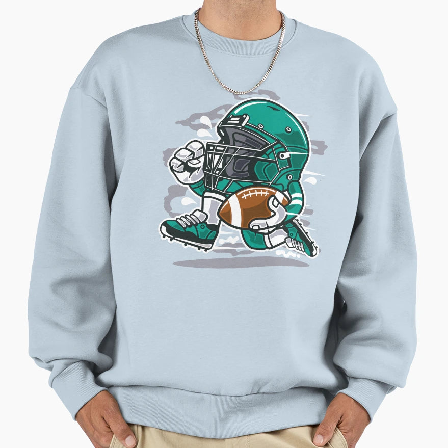 Football Player Sweatshirt - Unique Graphic Men Women - T-Shirt, Sweatshirt, Hoodie