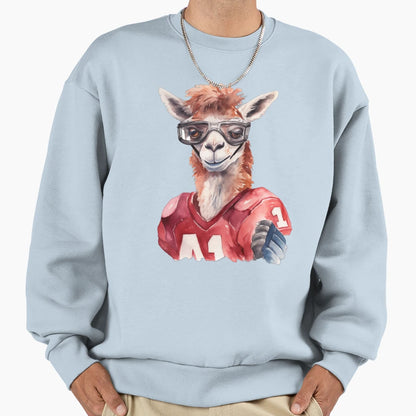 Lama As Back Up American Football Sweatshirt - Graphic Print Men Women - T-Shirt, Sweatshirt, Hoodie