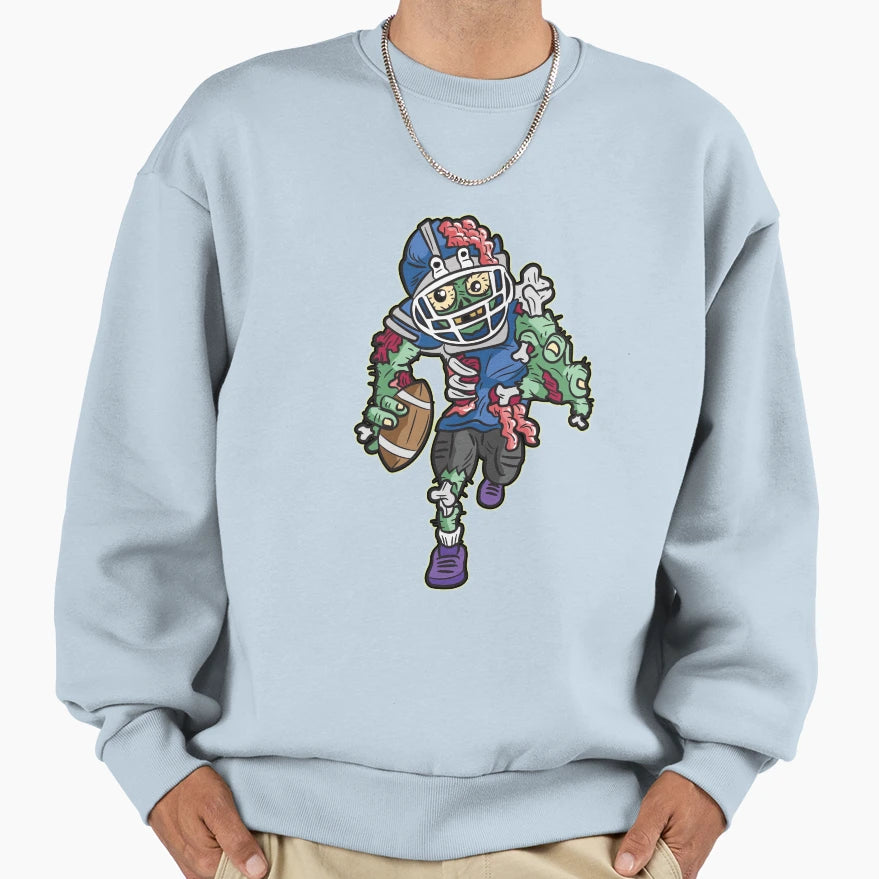 American Football Zombie Sweatshirt - Custom Art Print Men Women - T-Shirt, Sweatshirt, Hoodie