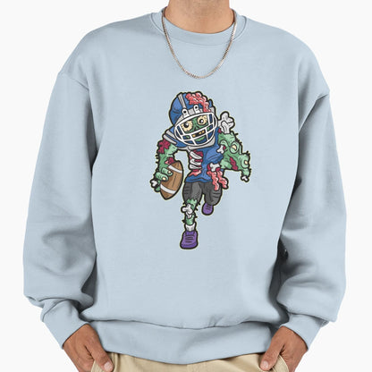 American Football Zombie Sweatshirt - Custom Art Print Men Women - T-Shirt, Sweatshirt, Hoodie