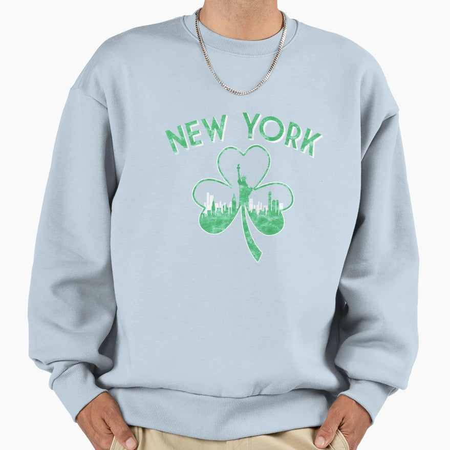 Irish New York Hoodie - Aesthetic Graphic Unisex - T-Shirt, Sweatshirt, Hoodie
