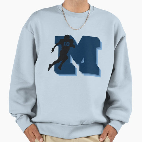 Michigan Big Ten 2021 Blue Sweatshirt - Custom Art Print Unisex - T-Shirt, Sweatshirt, Hoodie