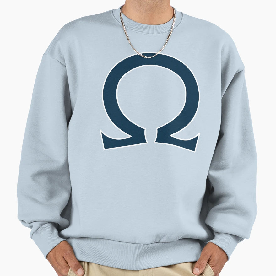 Omega Symbol Sweatshirt - Graphic Print Men Women - T-Shirt, Sweatshirt, Hoodie