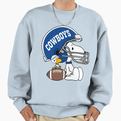 Snoopy And Woodstock Dallas Cowboys Sweatshirt - Unique Graphic Men Women - T-Shirt, Sweatshirt, Hoodie