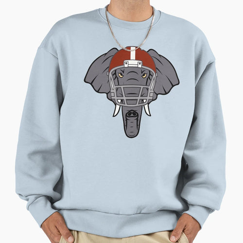 Angry Elephant Helmet Sweatshirt - Minimalist Print Unisex - T-Shirt, Sweatshirt, Hoodie