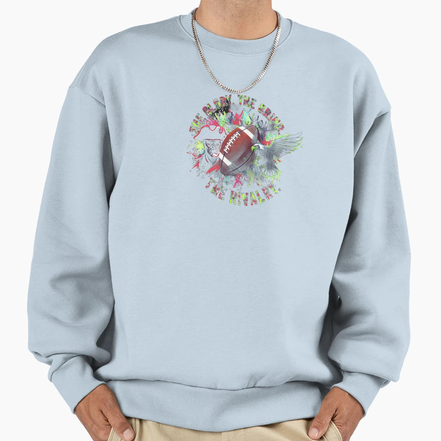Epic Football Rivalry Glory And Grind Sweatshirt - Unique Graphic Unisex - T-Shirt, Sweatshirt, Hoodie