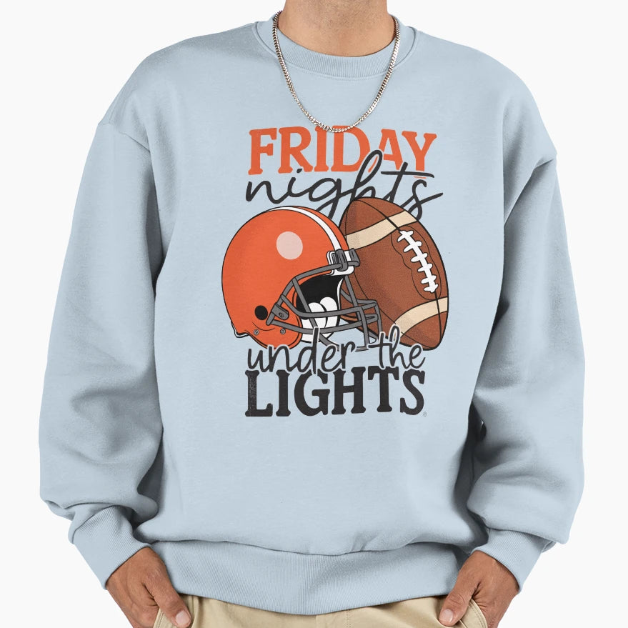 Friday Nights Under Lights Sweatshirt - Novelty Apparel for Adults - T-Shirt, Sweatshirt, Hoodie