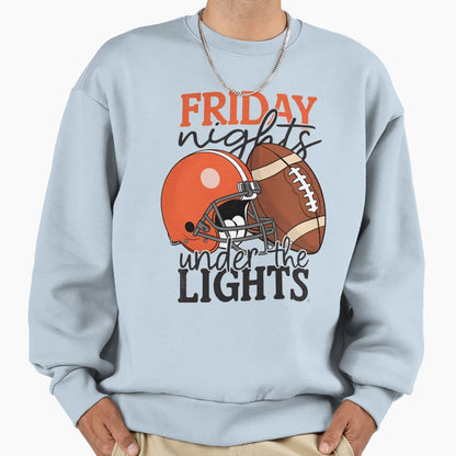 Friday Nights Under Lights Sweatshirt - Novelty Apparel for Adults - T-Shirt, Sweatshirt, Hoodie