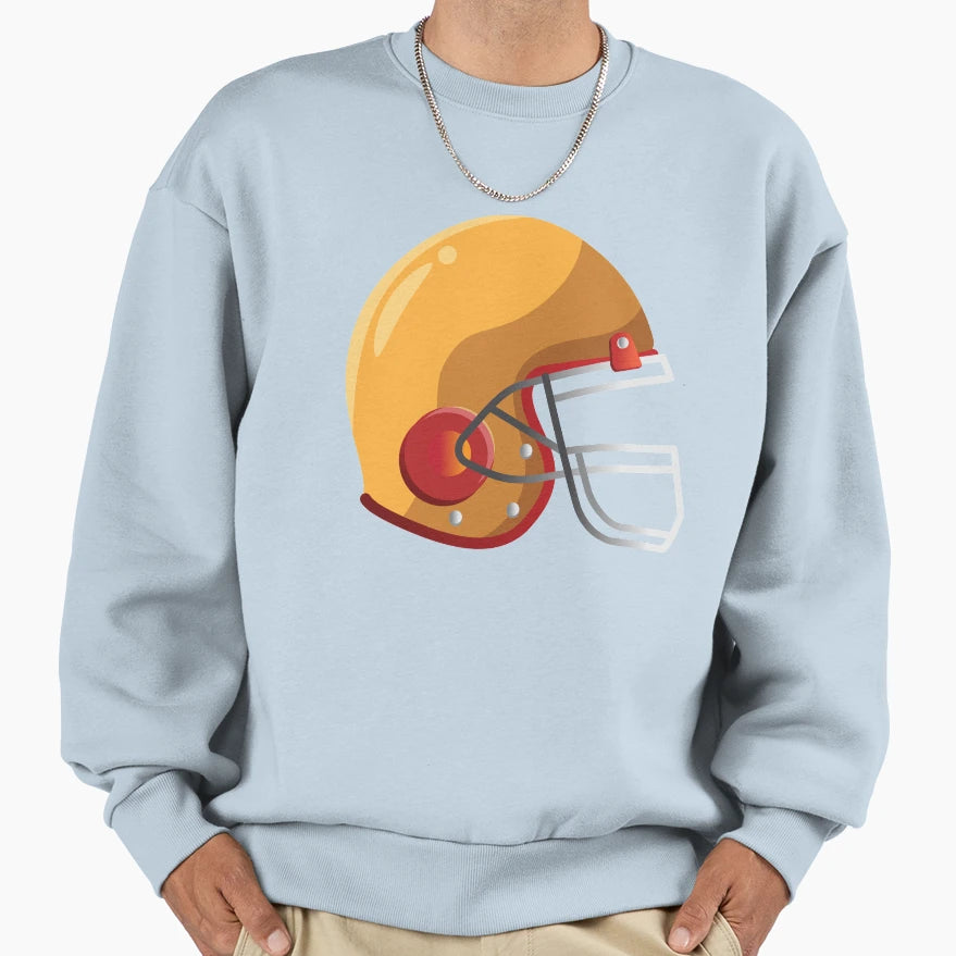 Football American Helmet Sweatshirt - Streetwear Style Men Women - T-Shirt, Sweatshirt, Hoodie
