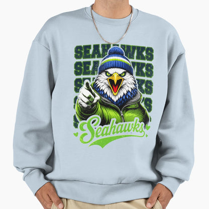 Seahawks Sweatshirt - Trendy Graphic for Adults - T-Shirt, Sweatshirt, Hoodie