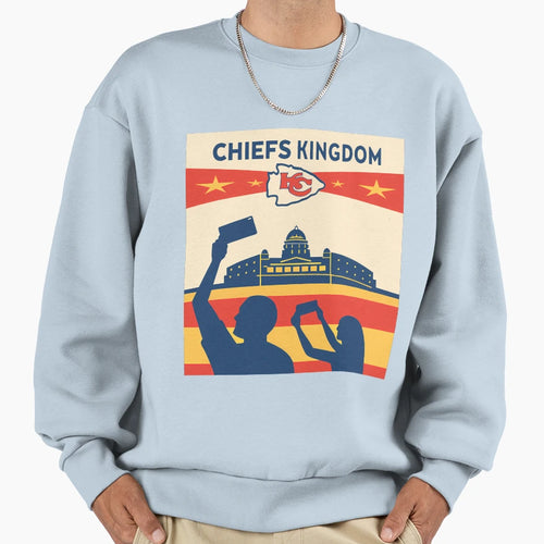 Chiefs Kingdom Celebrating Team Sweatshirt - Minimalist Print Men Women - T-Shirt, Sweatshirt, Hoodie