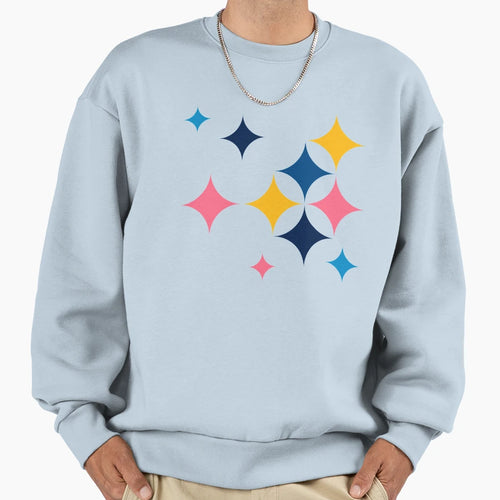 Indigo Tile Sweatshirt - Custom Art Print Men Women - T-Shirt, Sweatshirt, Hoodie