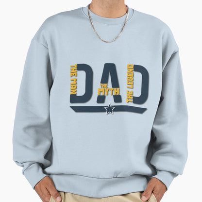 Dad Myth Legend Fathers Day T-Shirt - Custom Art Print for Adults - T-Shirt, Sweatshirt, Hoodie