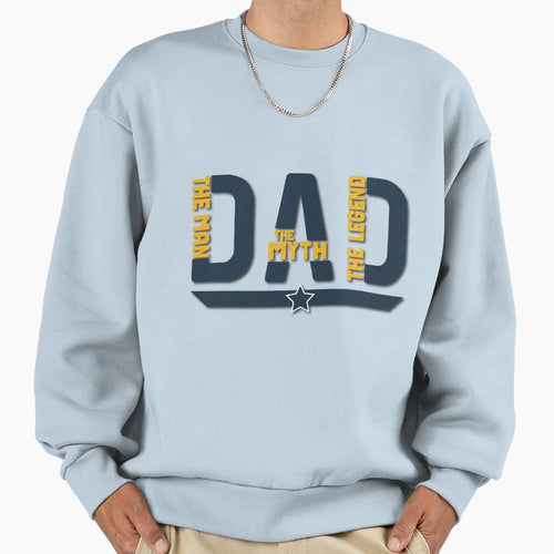 Dad Myth Legend Fathers Day T-Shirt - Custom Art Print for Adults - T-Shirt, Sweatshirt, Hoodie