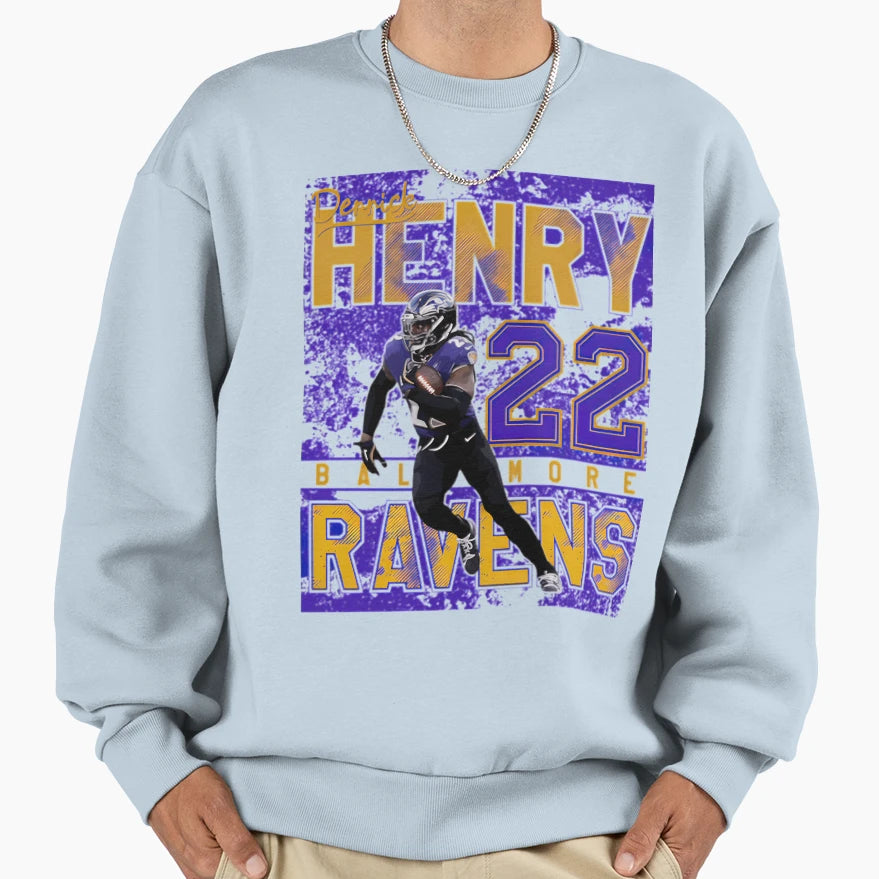 DH Baltimore Ravens Sweatshirt - Fun Novelty Design Unisex - T-Shirt, Sweatshirt, Hoodie