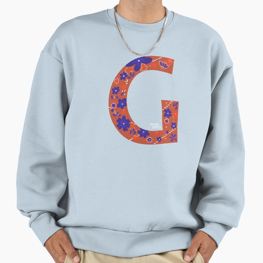 Letter G Sweatshirt - Unique Graphic Men Women - T-Shirt, Sweatshirt, Hoodie